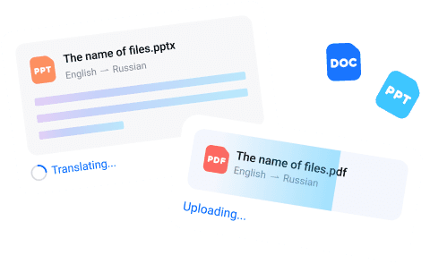 One-tap upload Full Document Translation