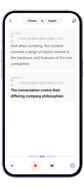 Live Speech Translation