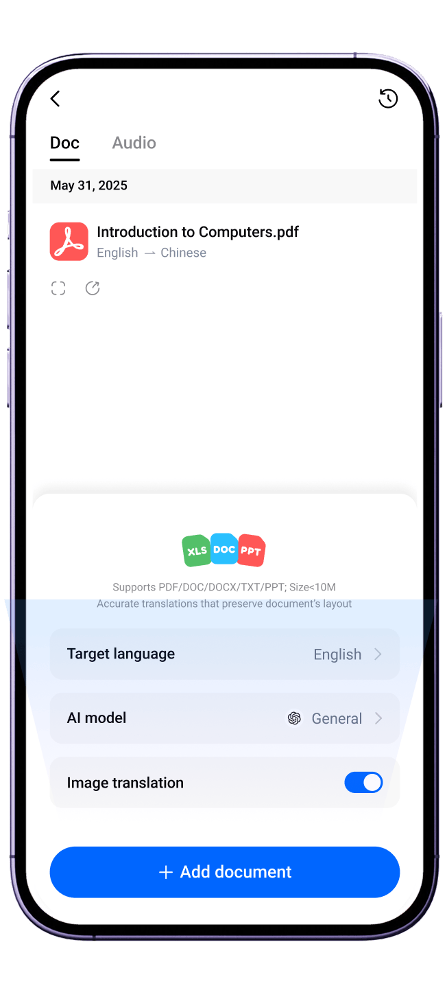 File & Audio Translation